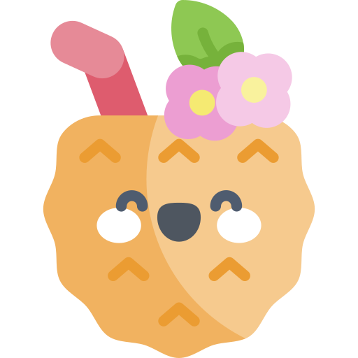 Pineapple juice Kawaii Flat icon