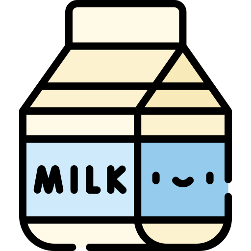 leite Kawaii Lineal color Ícone