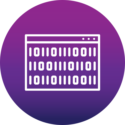 código binario Generic Flat Gradient icono