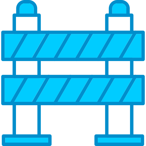bloqueo de carretera Generic Blue icono