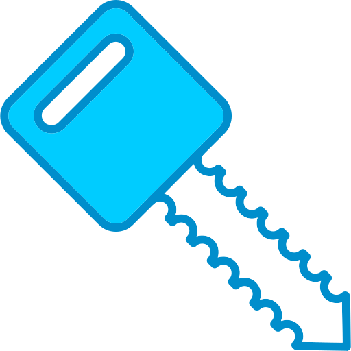 llave del coche Generic Blue icono
