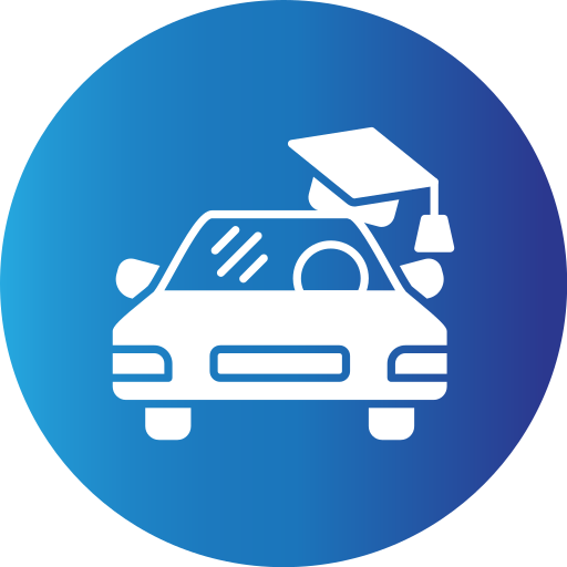 Driving school Generic Blue icon