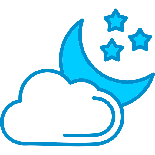 noche estrellada Generic Blue icono