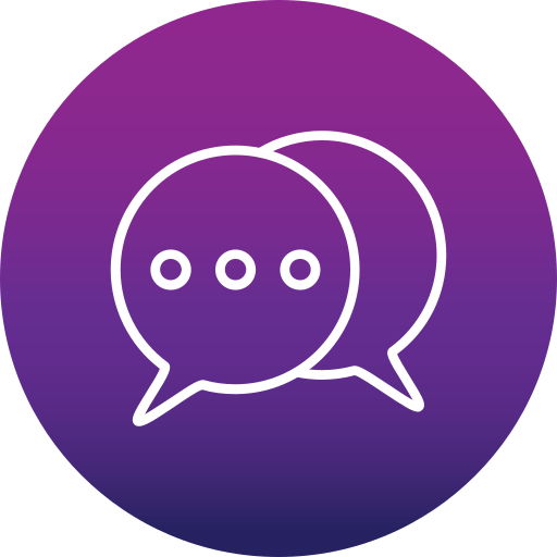 burbujas de chat Generic Flat Gradient icono