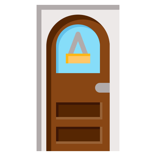deur Generic Flat icoon