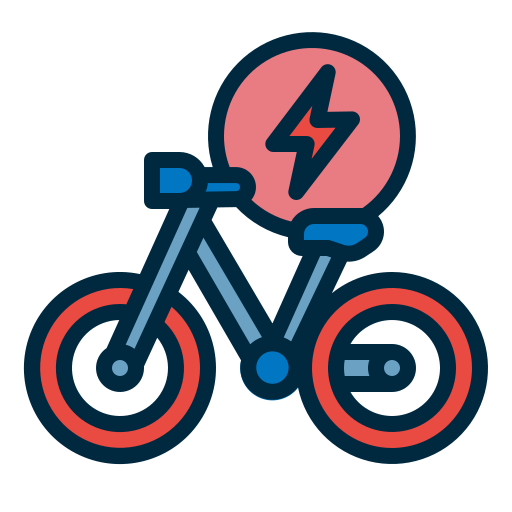 Electric bicycle Generic Outline Color icon