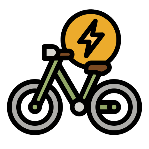 Электрический велосипед photo3idea_studio Lineal Color иконка