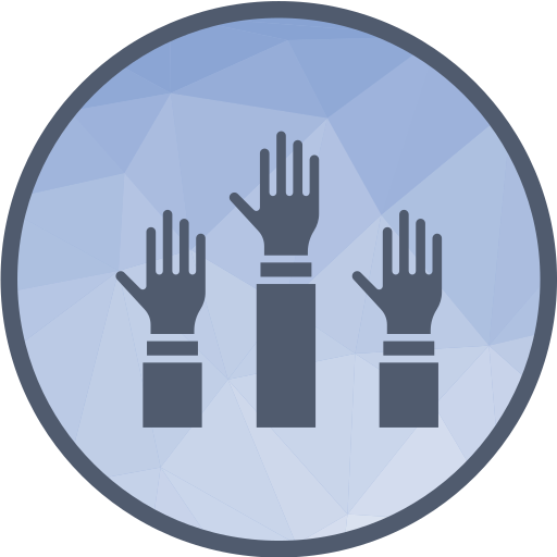 Raise hand Generic Outline Color icon