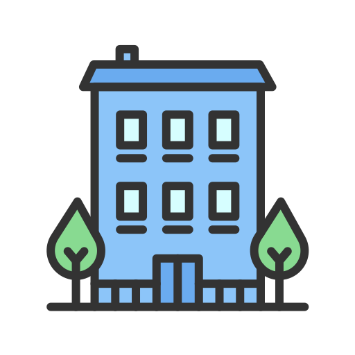 Apartment Generic Outline Color icon