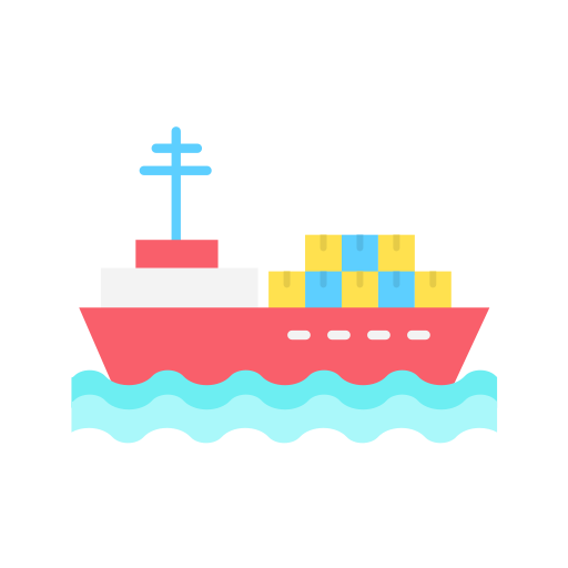 Грузовое судно Generic Flat иконка