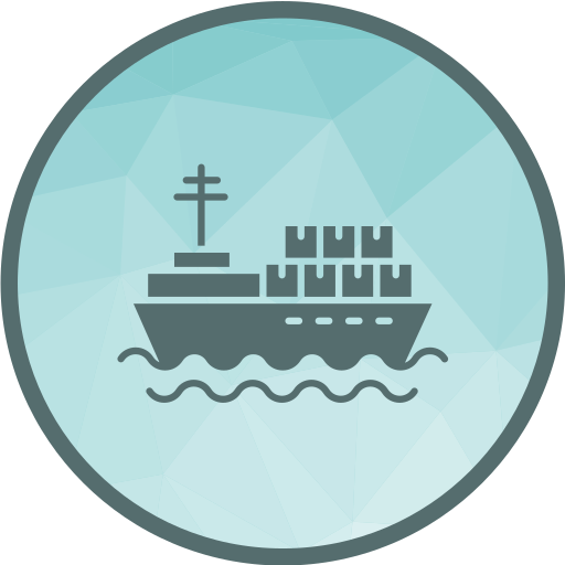 statek towarowy Generic Outline Color ikona