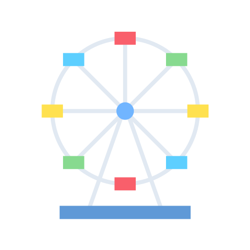 колесо обозрения Generic Flat иконка
