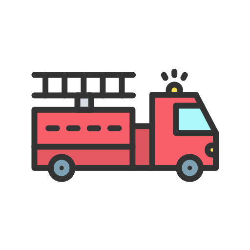 Firetruck Generic Outline Color icon