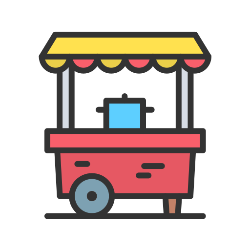 Food cart Generic Outline Color icon