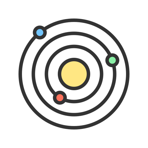 Orbit Generic Outline Color icon