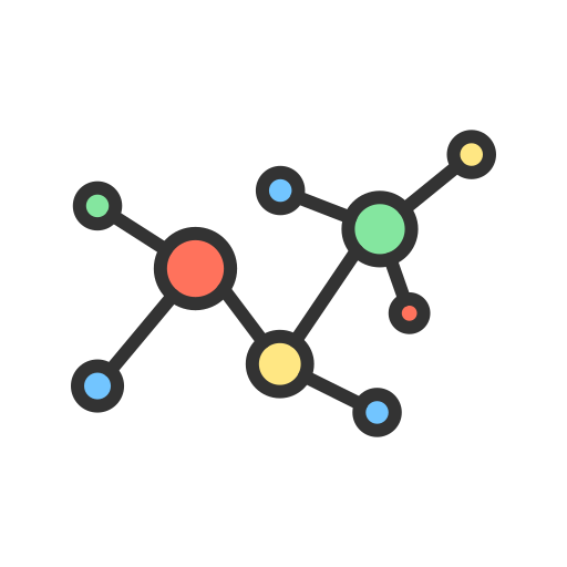 molécula Generic Outline Color icono
