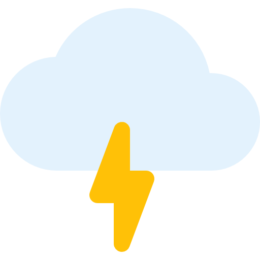 tormenta Pixel Perfect Flat icono
