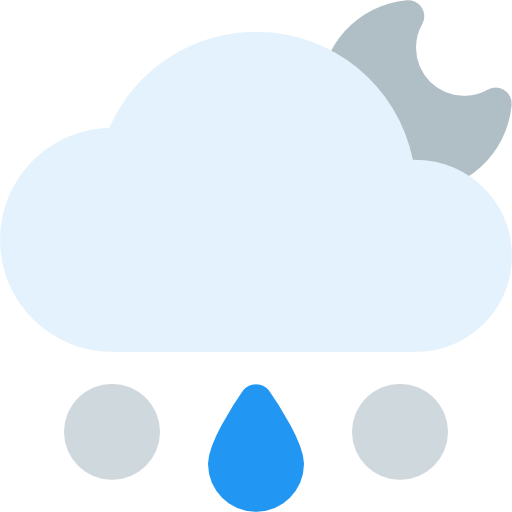 雨 Pixel Perfect Flat icon