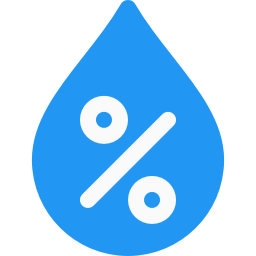 湿度 Pixel Perfect Flat icon