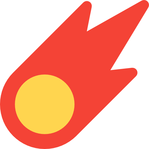 Meteor Pixel Perfect Flat icon
