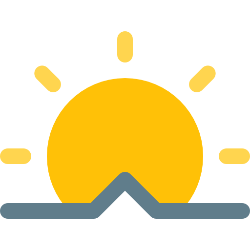 Sunrise Pixel Perfect Flat icon