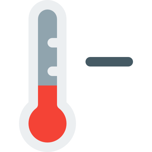 Thermometer Pixel Perfect Flat icon