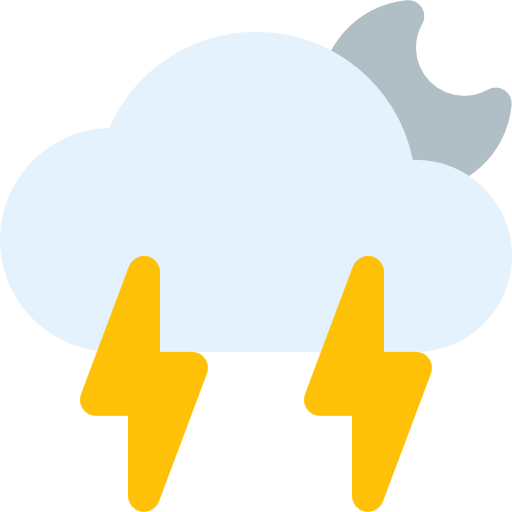 tormenta Pixel Perfect Flat icono