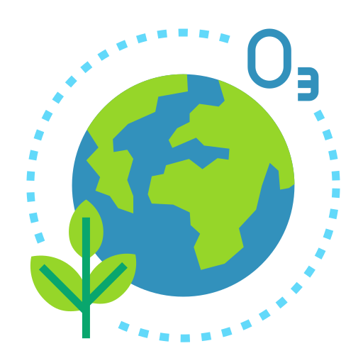 capa de ozono Generic Flat icono
