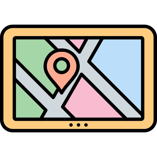 Gps navigation Generic Outline Color icon