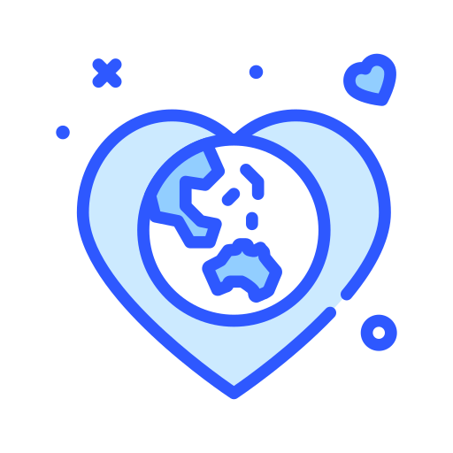 corazón Darius Dan Blue icono
