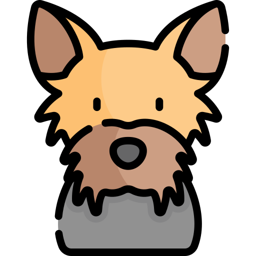 terrier de yorkshire Kawaii Lineal color icono