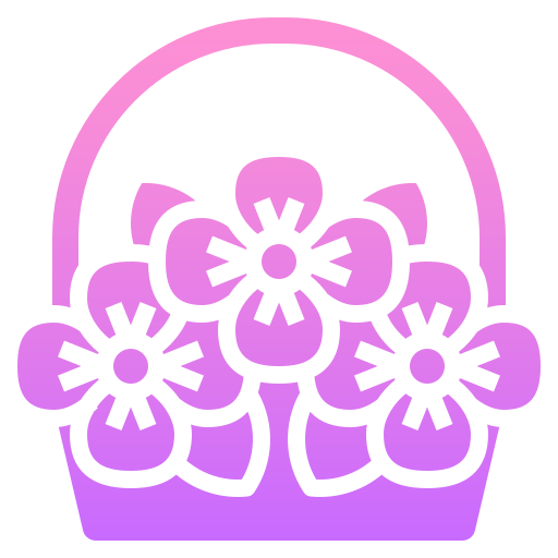 Flower basket Linector Gradient icon