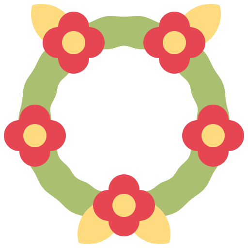 Wreath Linector Flat icon