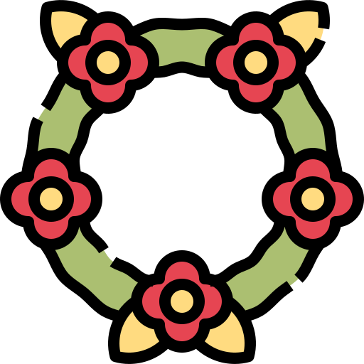 Wreath Linector Lineal Color icon