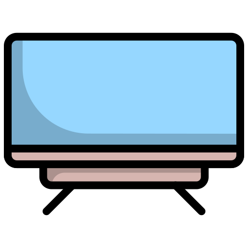 smart tv Generic Outline Color ikona