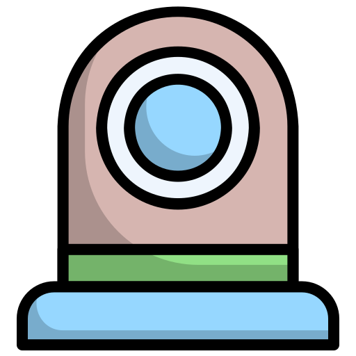 cámara web Generic Outline Color icono