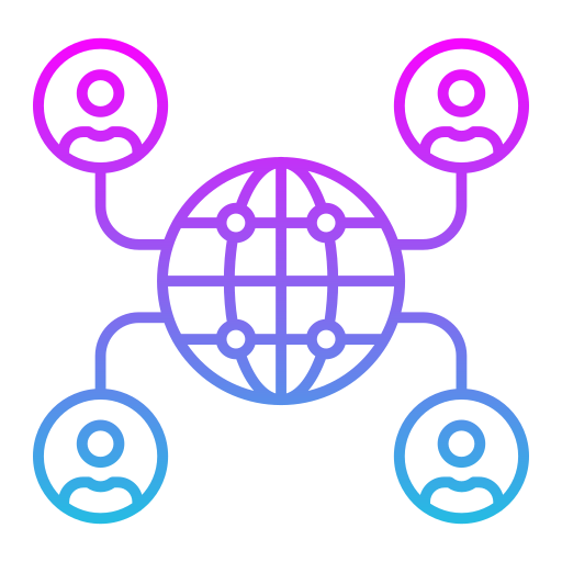 globales netzwerk Generic Gradient icon