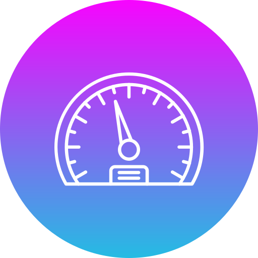 スピードメーター Generic Flat Gradient icon