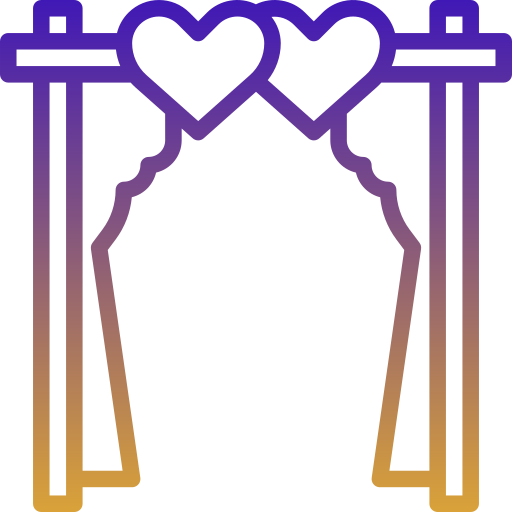 arco de boda Generic Gradient icono
