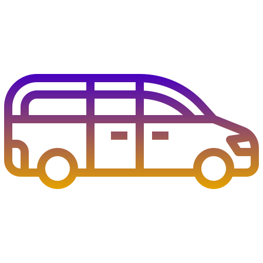 minivan Generic Gradient icono