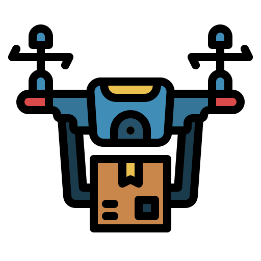Drone Generic Outline Color icon