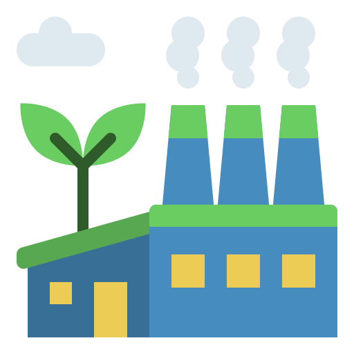 Eco factory Generic Flat icon