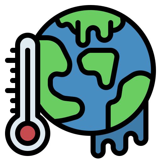 il riscaldamento globale Generic Outline Color icona