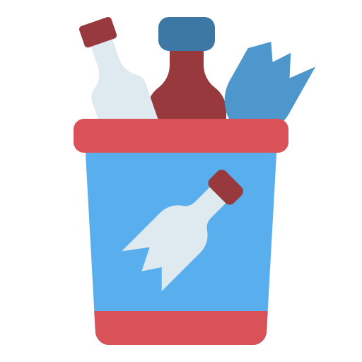 Glass container Generic Flat icon