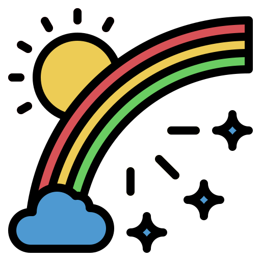 regenbogen Generic Outline Color icon