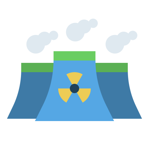 Nuclear power Generic Flat icon