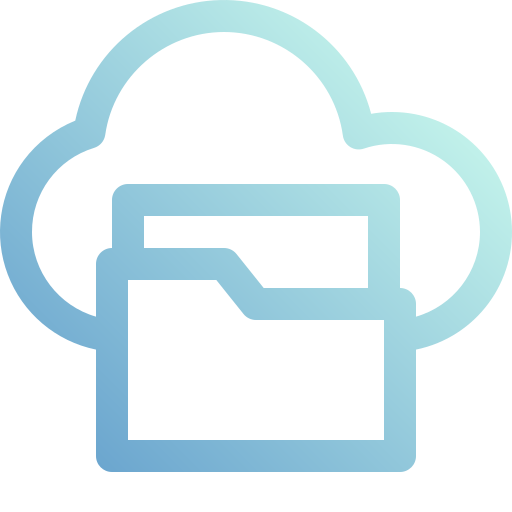 Cloud folder Generic Gradient icon
