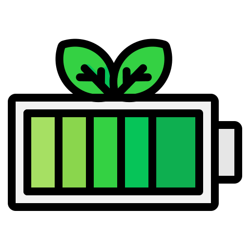 batteria ecologica Generic Outline Color icona