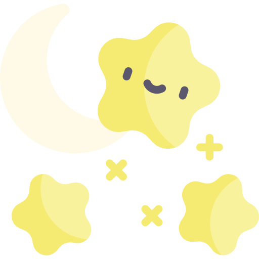 Moon Kawaii Flat icon