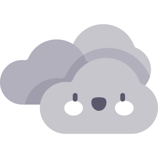 曇り Kawaii Flat icon